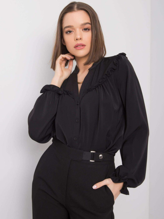 Elegantna črna bluzica OCH BELLA