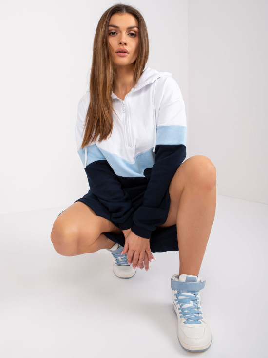 Oversize midi obleka s kapuco
