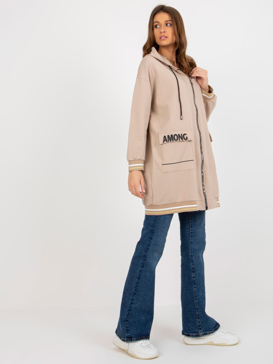 Bežna dolga oversize mikina