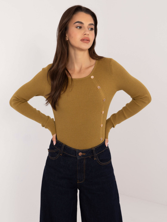 Elegantni olivni pulover