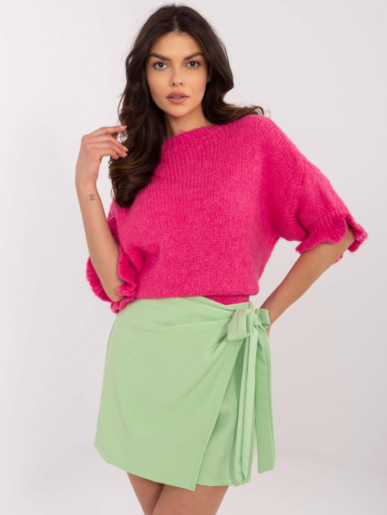 Roza pulover s 3/4 rokavi