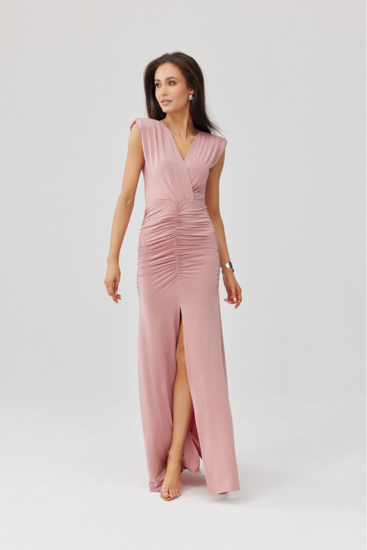 Roza maxi obleka Noelia