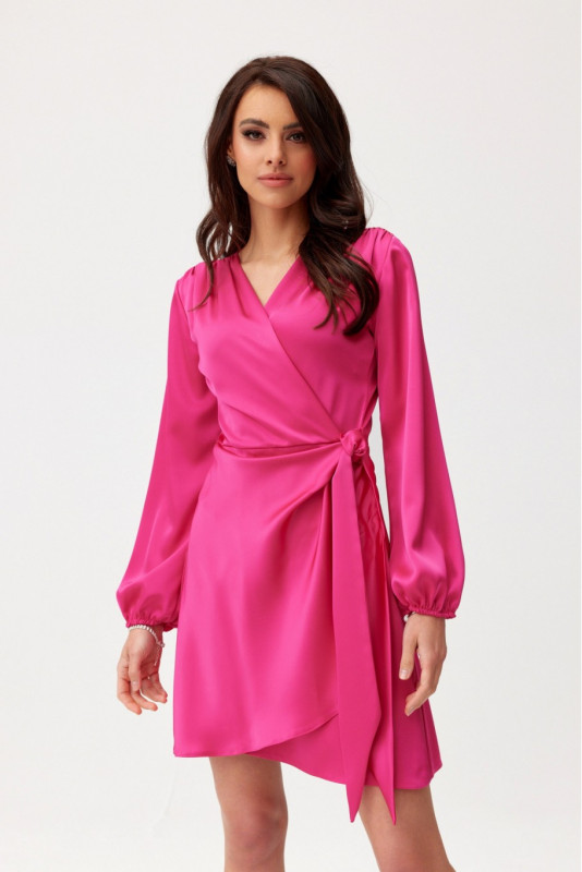 Catlin mini obleka v amarantni barvi
