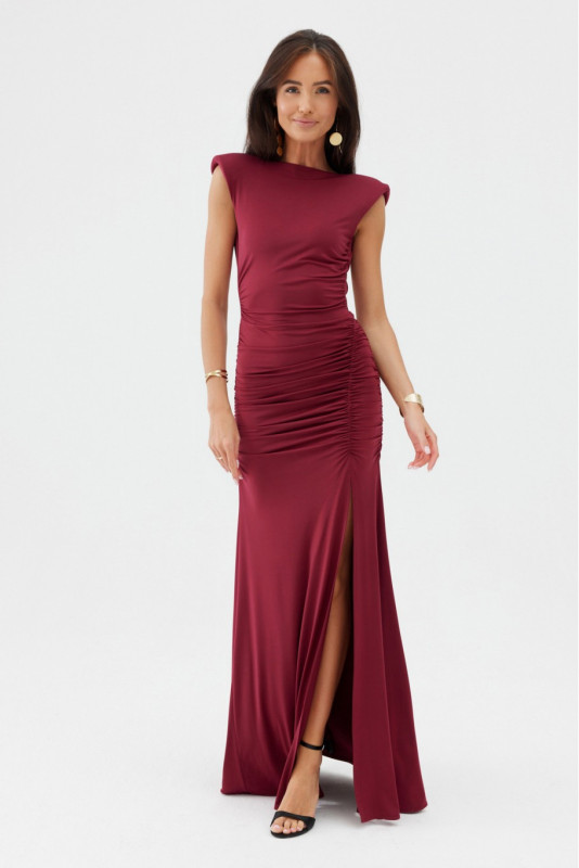 Aurelia – bordo maxi obleka