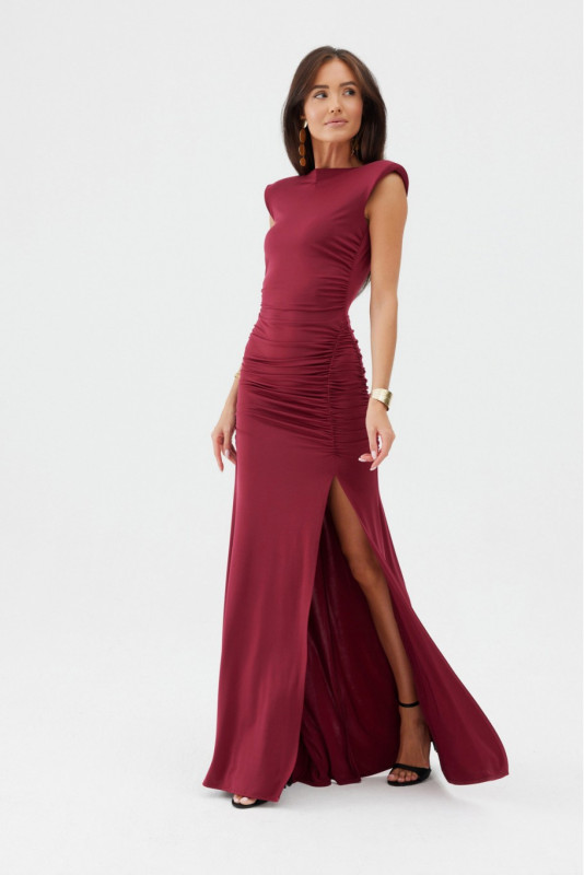 Aurelia – bordo maxi obleka