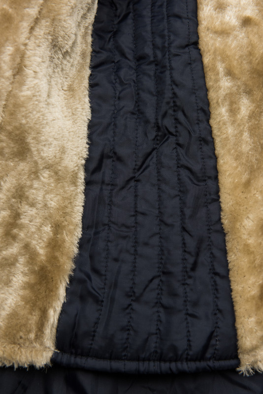 Temno modra parka za jesen/zimo z odstranljivo podlogo