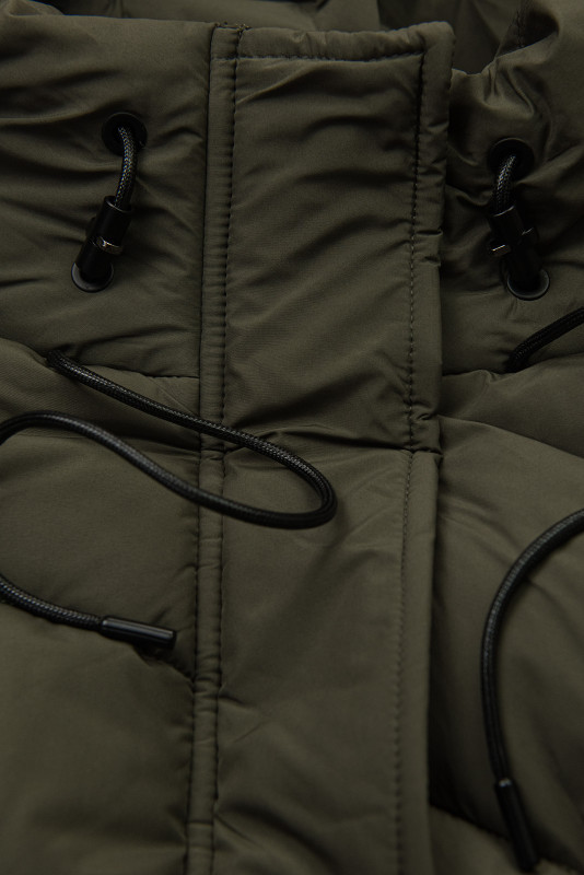 Zimska jakna s kapuco EVEREST khaki