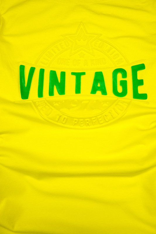 Obleka VINTAGE rumena