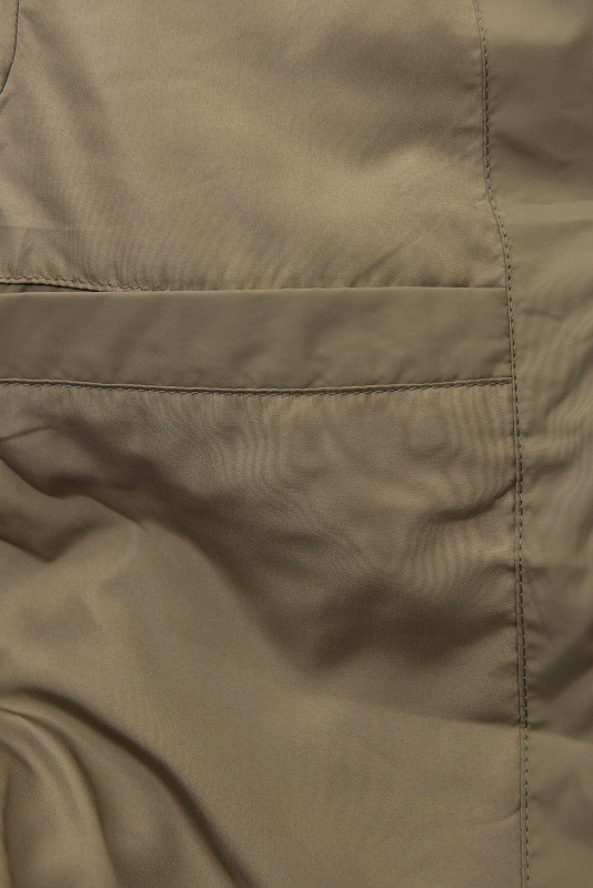 Elegantna zimska bunda s krznom, kavno rjava