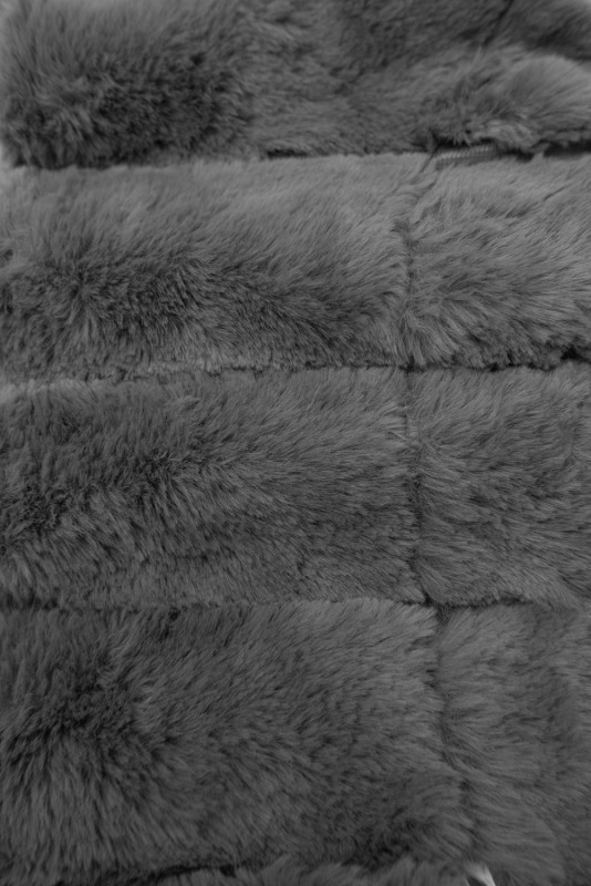 Obojestranska podložena jakna bela/siva