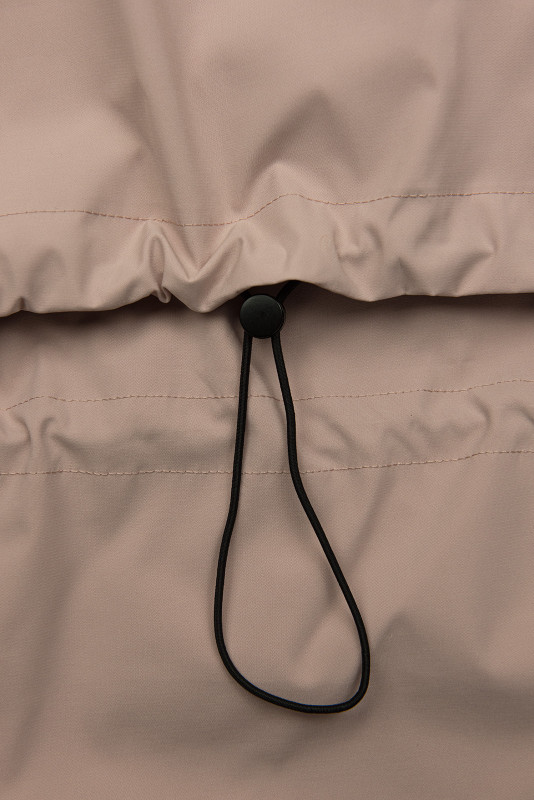 Ženska prehodna jakna s kapuco starorožnata