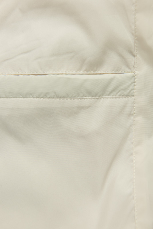 Ženska prehodna jakna s pletenimi rokavi ecru