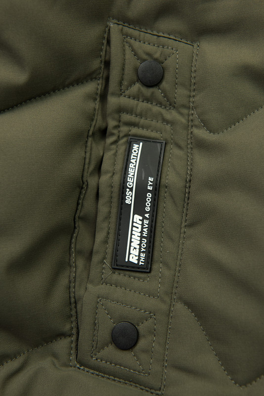 Zimska jakna s kapuco SNOW khaki
