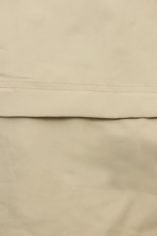 Spomladanska parka z veliko kapuco bež