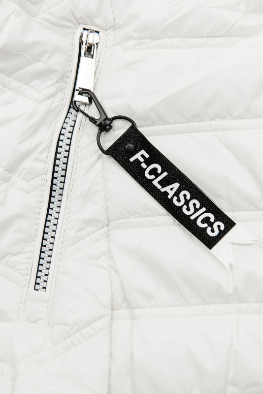 Bela lahka prehodna jakna