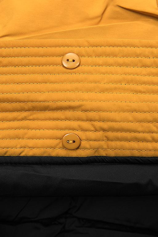 Rumena-črna obojestranska zimska bunda