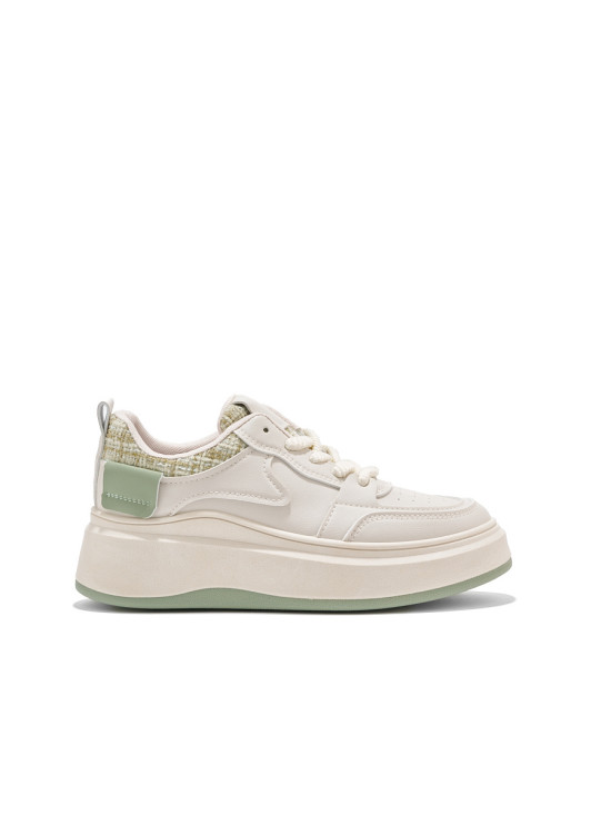 Stilne bež sneakers na debeli podplati