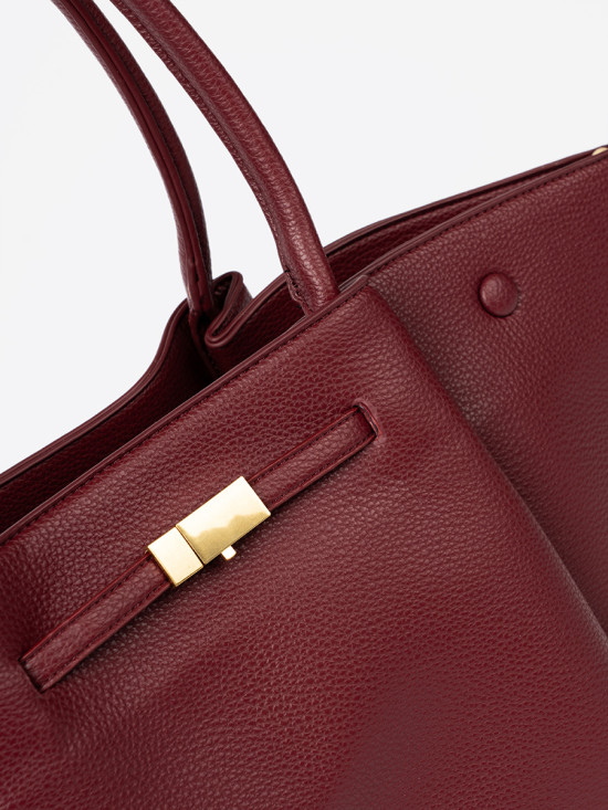 Elegantna bordo shopper torba