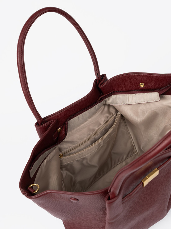Elegantna bordo shopper torba