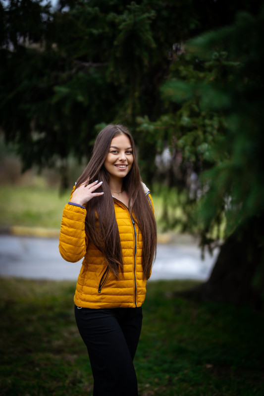 Obojestranska prehodna jakna roza