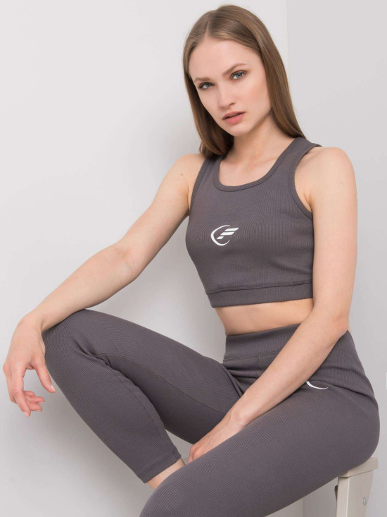 Temno sivi športni komplet FOR FITNESS