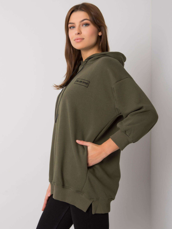 Khaki bombažna majica s žepi