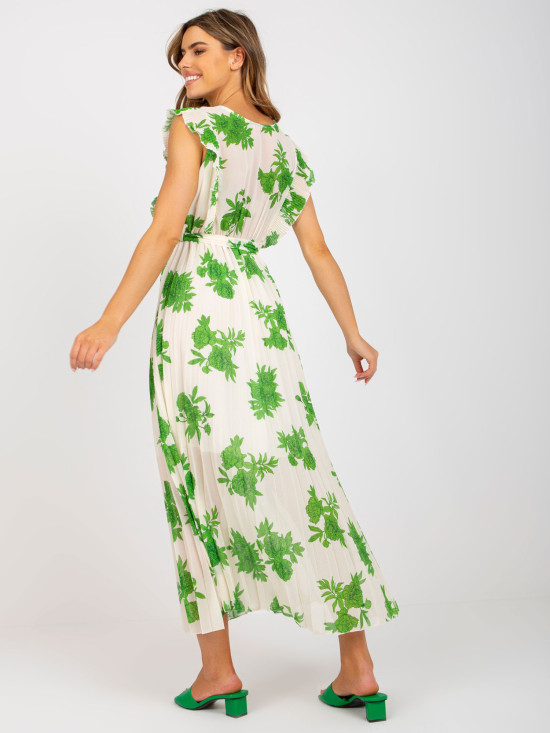 Elegantna zelena midi obleka