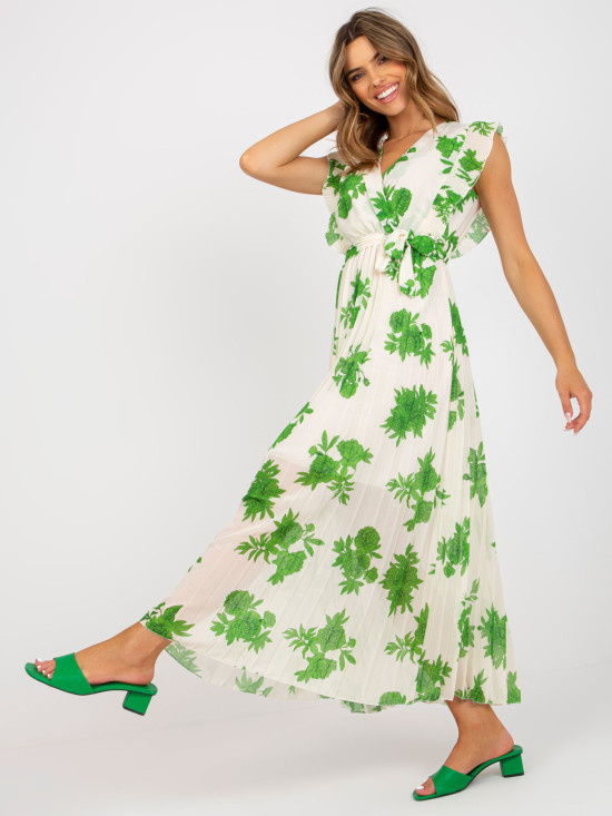 Elegantna zelena midi obleka