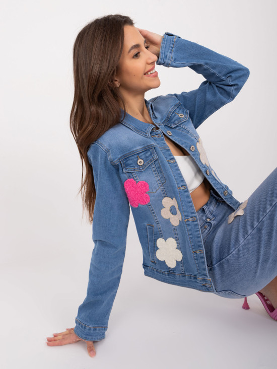 Cvetna denim jakna