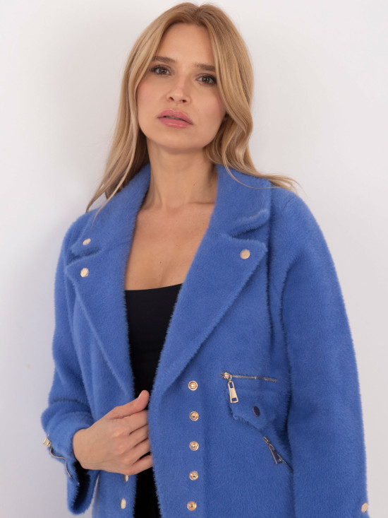 Temno modra prehodna jakna