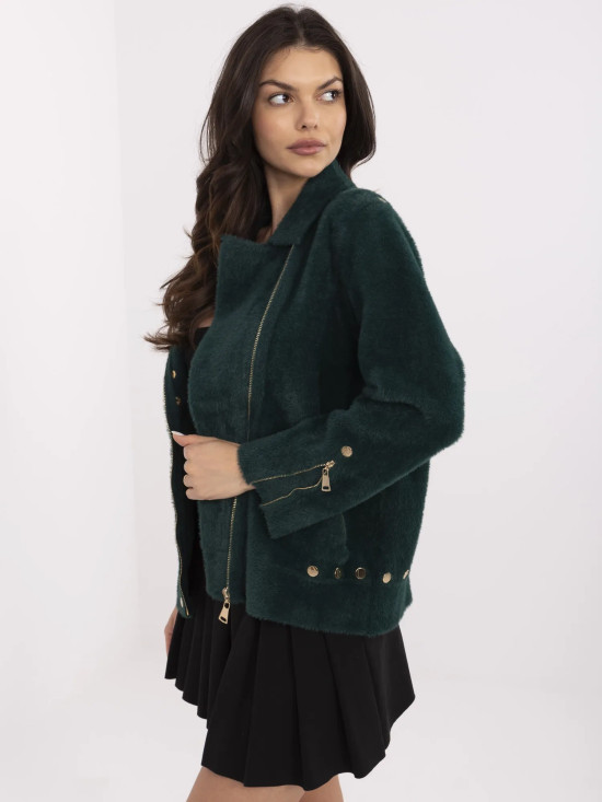 Zelena prehodna jakna