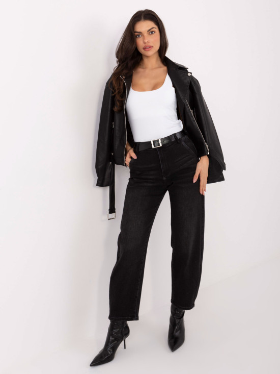 Bel gladek top brez rokavov