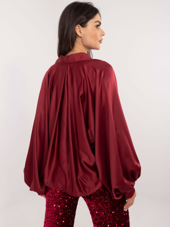 Elegantna bordo srajca z gumbi