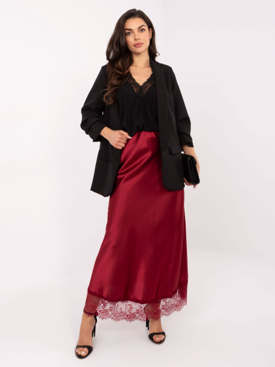 Bordo maxi krilo s čipko
