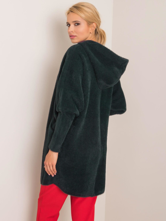 Plašč iz alpake s kapuco