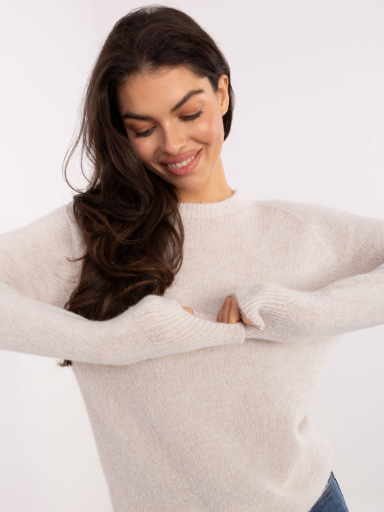 Bež pulover iz alpake