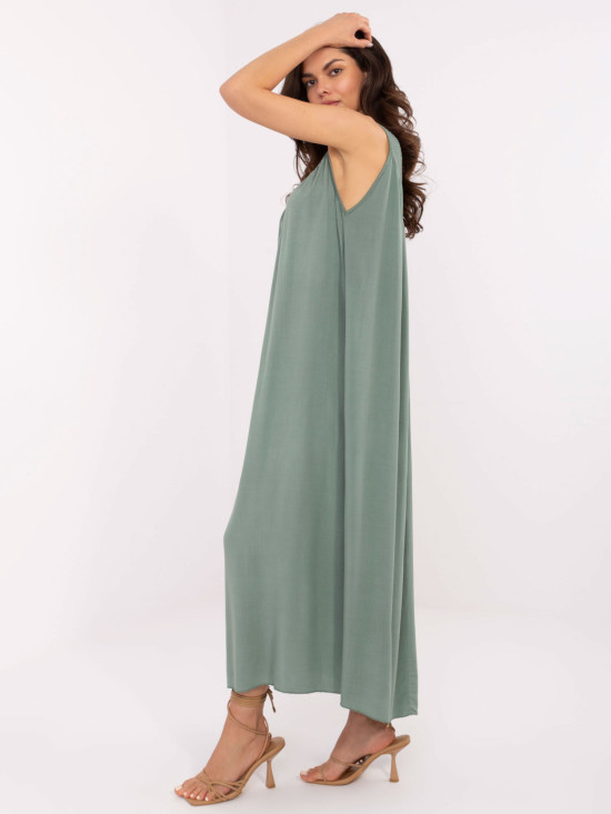 Oversize poletna obleka v khaki