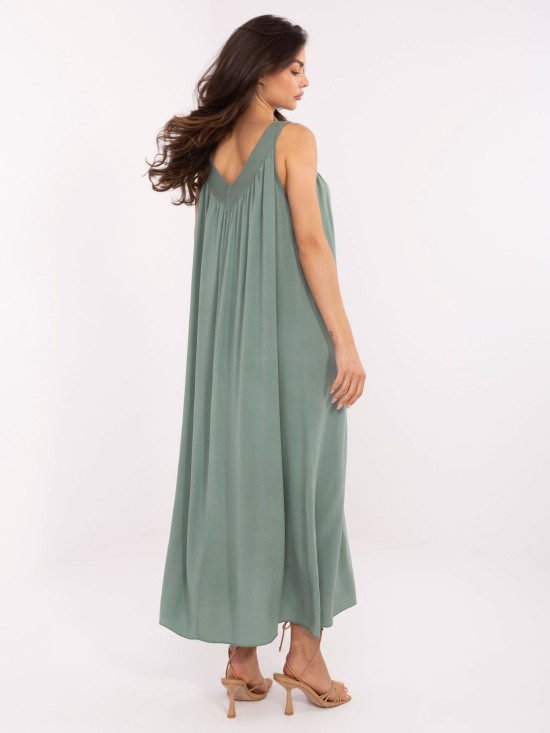 Oversize poletna obleka v khaki