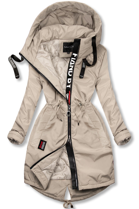 Bež daljša parka/plašč