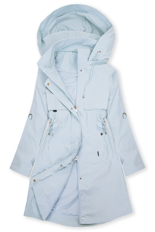 Svetlo modra parka za pomlad/jesen