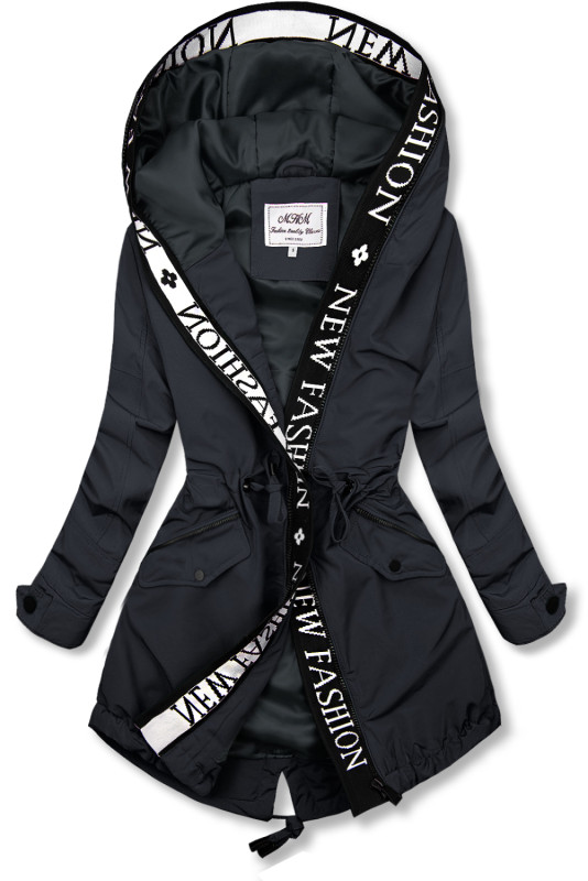 Temno modra parka FASHION