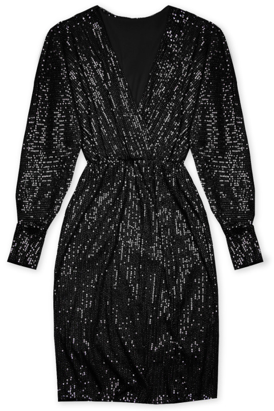 Črna obleka z bleščicami