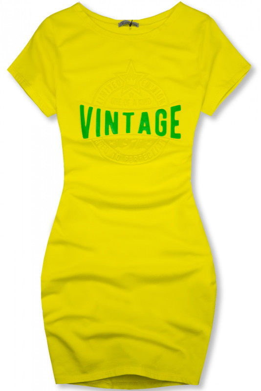 Obleka VINTAGE rumena