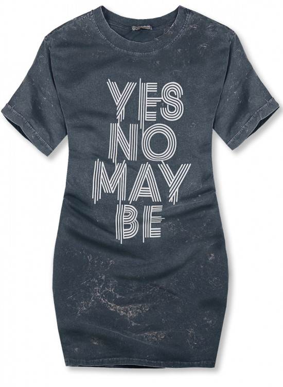 Jeans modra obleka/tunika YES NO