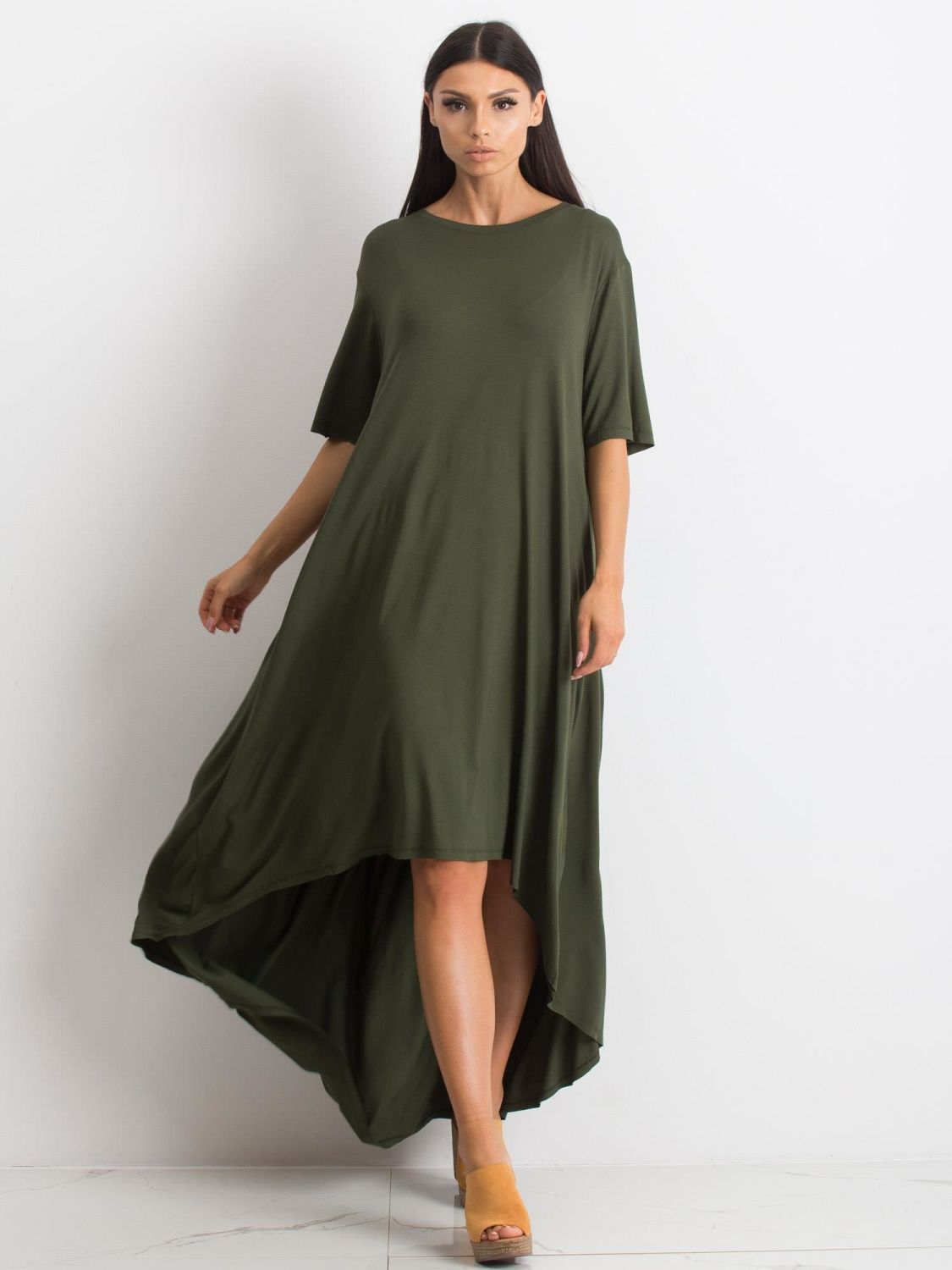 Khaki oversize obleka