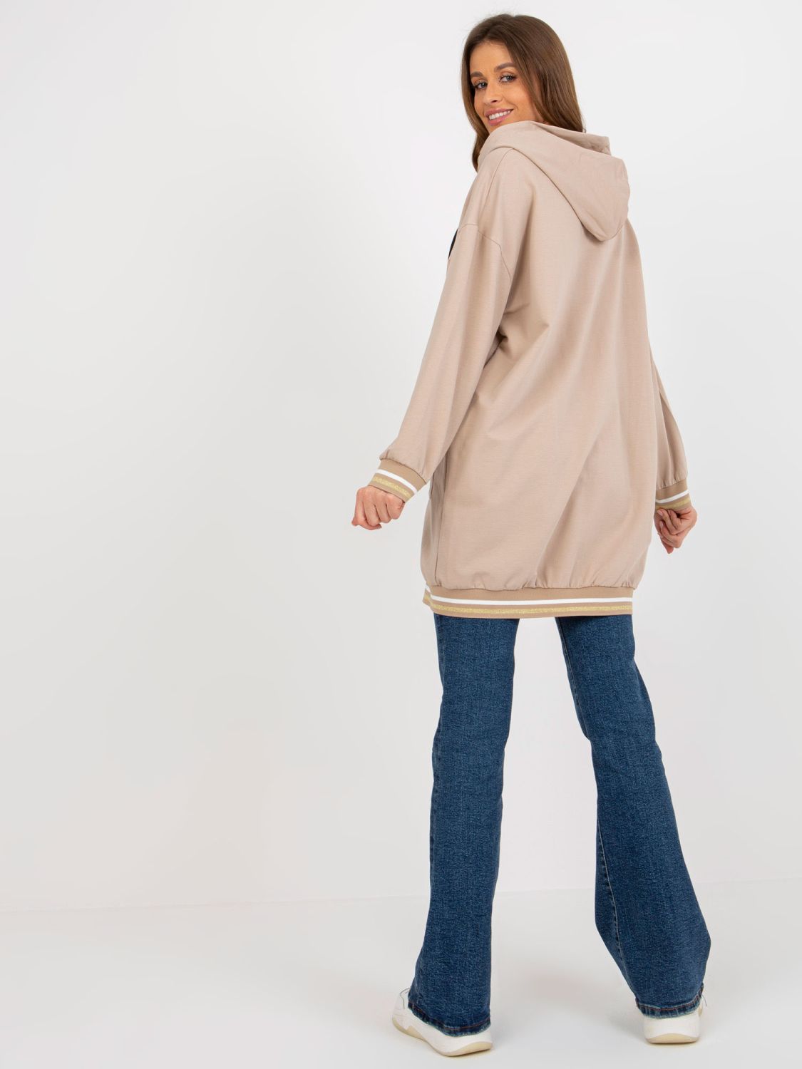 Bežna dolga oversize mikina