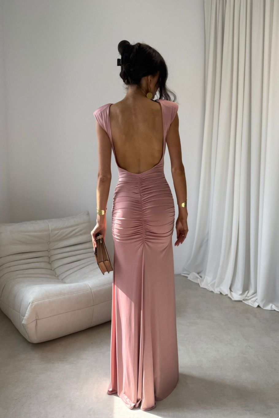 Aurelia – roza maxi obleka