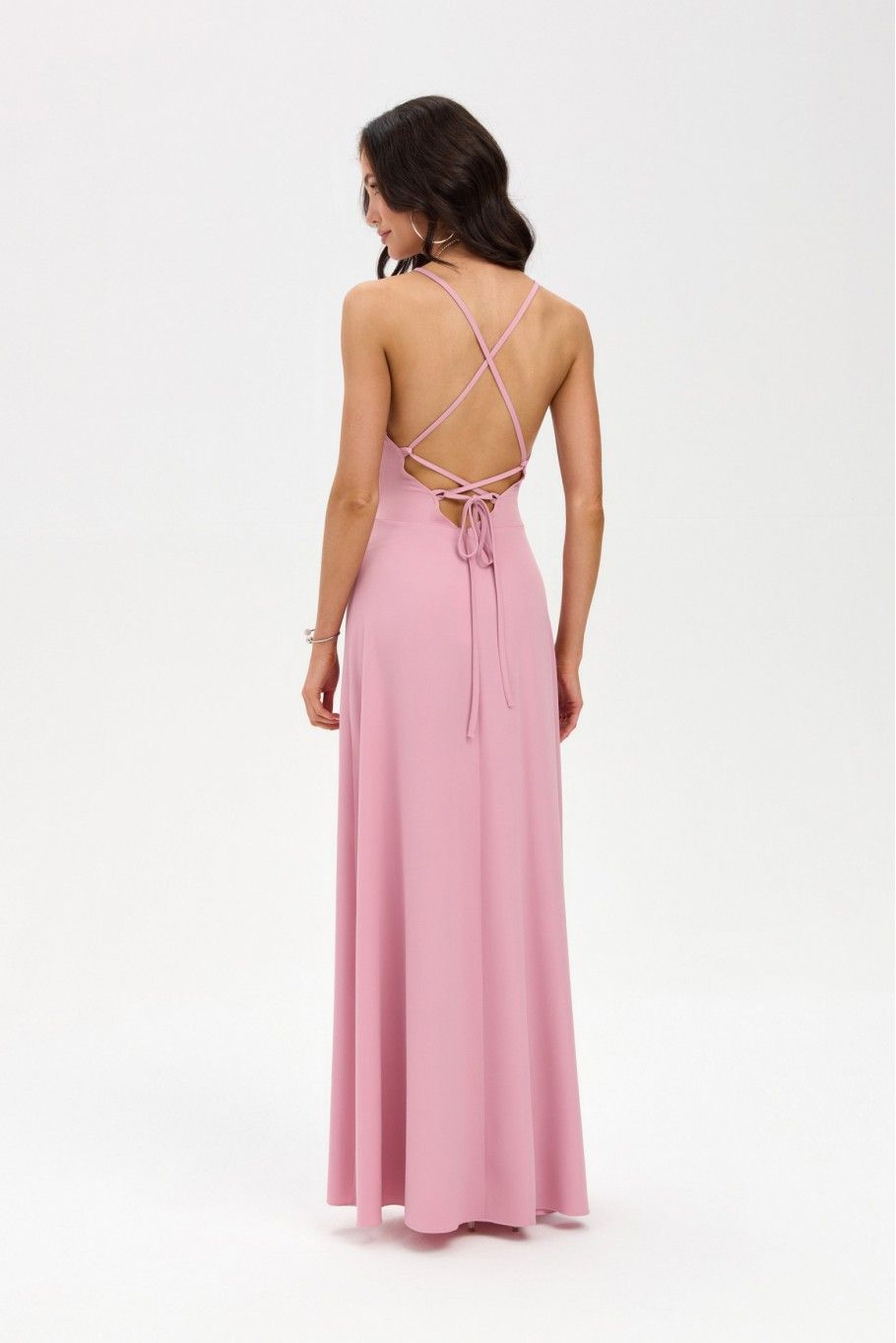 Liviana – roza maxi obleka