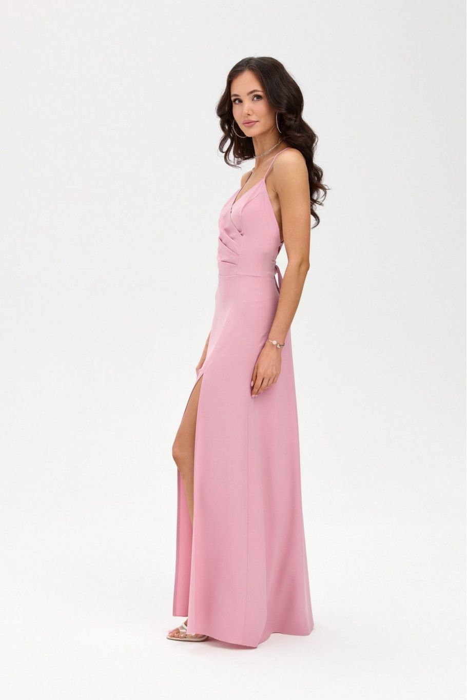 Liviana – roza maxi obleka