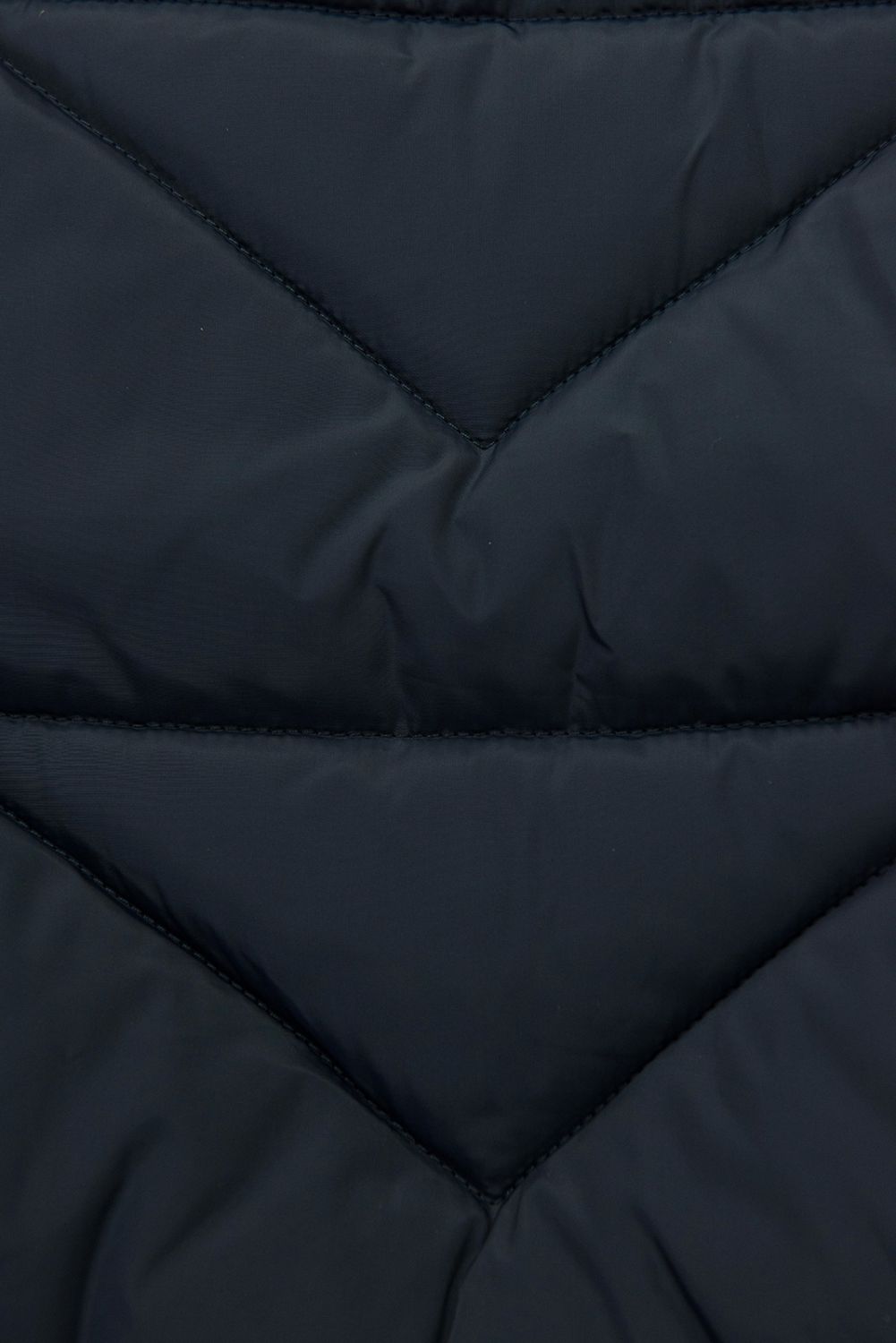 Elegantna zimska bunda s krznom, temno modra